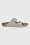 Birkenstock papuci Arizona femei, culoarea gri, 1027696