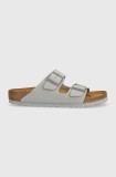 Birkenstock papuci Arizona femei, culoarea gri, 1027696