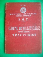 HOPCT MINISTERUL AGRICULTURII RPR -SMT -CARTE DE CALIFICARE PENTRU MESERIA TRACTORIST JUD CONSTANTA-RARA !!!!!