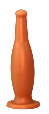 Dildo Beer Bottle Small Silicon Lichid Auriu Ventuza 18 cm Mokko Toys foto
