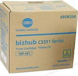 Cartus original Konica Minolta C3351 C3851 TNP49Y A95W250 Yellow 12K