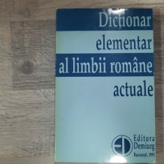 Dictionar elementar al limbii romane actuale de Zoelea Creta,L.Mares,etc