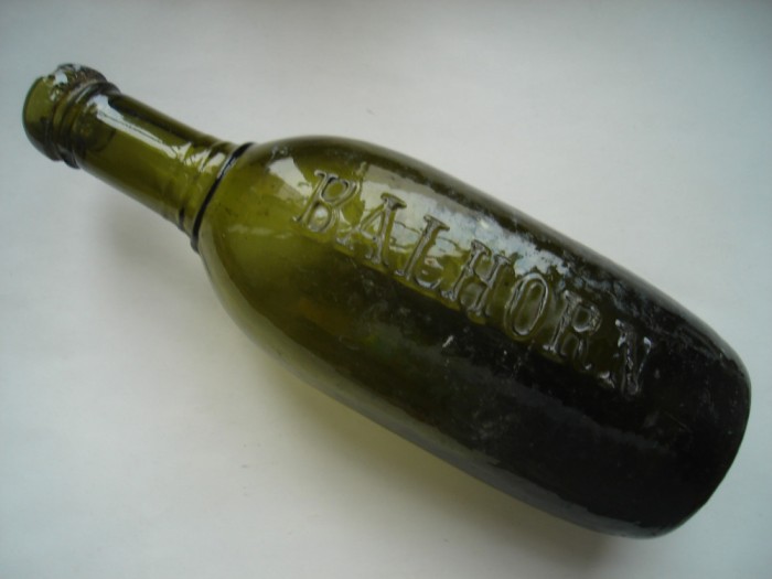 Sticla veche de bere germana Balhorn, 1900 - WW I, 0.200 ml