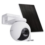 Camera supraveghere WiFi EZVIZ HB8 Pro 4K 8MP cu panou solar 5W