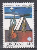 Feroe 1978 - A 50-a aniversare a Cercetașelor Y.W.C.A., MNH