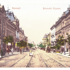 830 - BUCURESTI, Elisabeth Ave. Romania - old postcard, CENSOR - used - 1917