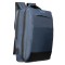 RUCSAC SPACER NEW YORK BLUE, pt. notebook de max. 17&quot;, 2 Compartimente, buzunar frontal, compartiment travel, troler strap, waterproof, poliester, alb