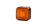 Lampa Gabarit LED Galbena Patrata 12-30V, Omologare E9, Reflectorizanta, 67mm x 67mm, 4 LED SMD, Cablu 0.45m