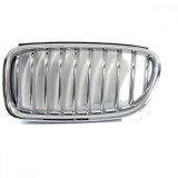 Grila centrala Bmw Seria 5 (F10/F11), 12.2013-, crom/titan, partea stanga, 51137340319