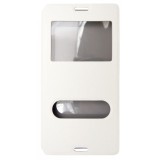 Husa tip carte cu stand alba (cu decupaj frontal) pentru Sony Xperia Z3