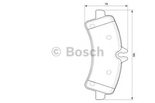 Set placute frana,frana disc VW CRAFTER 30-50 platou / sasiu (2F) (2006 - 2016) BOSCH 0 986 494 122