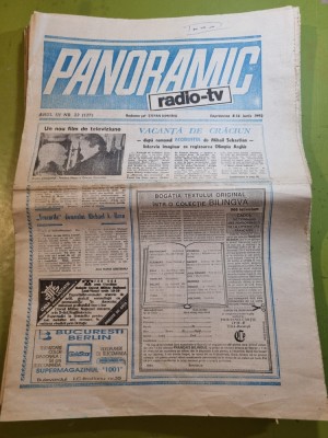 panoramic radio tv 8 - 14 iunie 1992 foto
