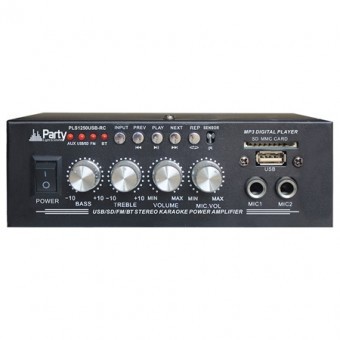 AMPLIFICATOR KARAOKE 2X25W CU BLUETOOTH/USB/SD/AUX SI TELECOMANDA foto