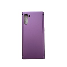 Husa protectie 360 fata + spate + folie silicon Samsung Note 10 , Mov