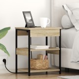 Noptiere 2 pcs Stejar sonoma 41 x 31 x 51 cm Lemn compozit
