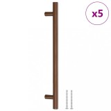 Cumpara ieftin Manere de dulap, 5 buc., bronz, 192 mm, otel inoxidabil