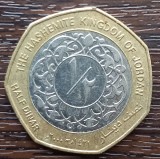 (M1848) MONEDA IORDANIA - HALF DINAR 2000, BIMETALICA