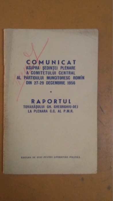 Comunicat asupra Ședinței Plenare a comitetului centralal PMR 27-29 dec 1957 041