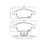 Placute frana Renault Laguna Coupe 09.08-12.15, Laguna 3 10.07-12.15, Laguna 3 Grandtour 10.07-12.15, Latitude 07.10-, Fata, Brembo