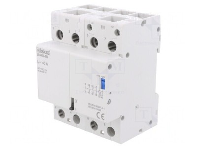 Releu bistabil pentru instalații IP20 40A NO x4 foto