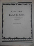 LA VALSE. PARTITURA (POEME CHOREGRAPHIQUE POUR ORCHESTRE)-M. RAVEL