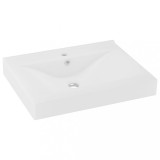 Cumpara ieftin Chiuveta baie lux orificiu robinet alb mat 60x46 cm ceramica