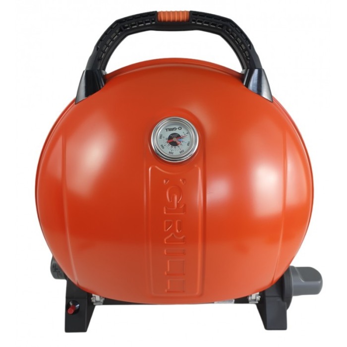 Gratar portabil cu capac O-GRILL 900, 3.2 kW, aprindere automata, 232 g/h, afisaj temperatura, Portocaliu