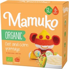 Porridge din 2 Cereale (Ovaz si Porumb) 6+ Luni Ecologic/Bio 200g