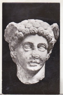 bnk cp Muzeul regional de arheologie Constanta - Cap de statuie - Hermes - necirculata foto