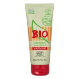 Lubrifiant vegan pe baza de apa Hot Bio Warming 100 ml