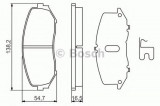 Set placute frana,frana disc SUZUKI GRAND VITARA II (JT) (2005 - 2016) BOSCH 0 986 494 241