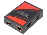 Media Convertor Giga Ethernet/Fibră Optică SFP 52VDC 30W