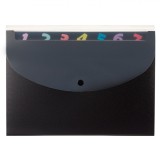 Servietă Documente, 8 Compartimente, Multicolor, Plastic, 33x24.5cm, Oem