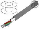Cablu Xtra Guard 1 2x24AWG PVC Gri 300V