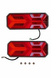 Cumpara ieftin Set 2 Lampi Spate LED 12V, 24V cu Semnalizare Dinamica, Camion si Remorca