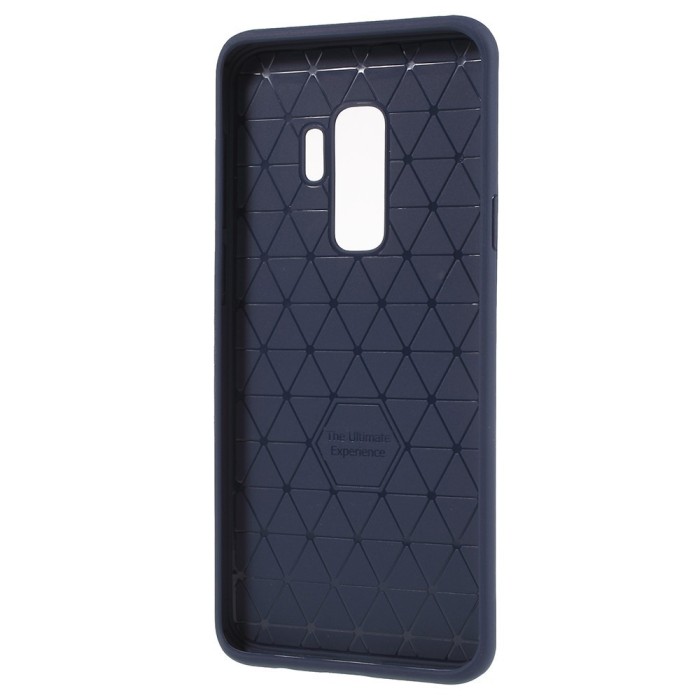 Husa samsung galaxy s9 ipaky elegant grid design tpu hybrid albastru