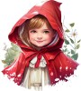 Sticker decorativ, Scufita Rosie, Rosu, 66 cm, 1298STK