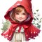 Sticker decorativ, Scufita Rosie, Rosu, 66 cm, 1298STK