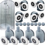 Set 8 role universale duble superioare si inferioare pentru cabina de dus