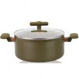 Cratita aluminiu anti-aderent capac inductie Grunberg 4.3L 24x11cm GR5723