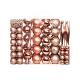 Cumpara ieftin Set ornamente de brad, 112 piese, in mai multe culori-rosegold