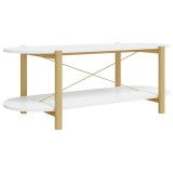 Cumpara ieftin Masuta de cafea, alb, 110x48x40 cm, lemn prelucrat