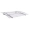vidaXL Copertină de ușă argintiu și transparent 120x90 cm policarbonat 144828
