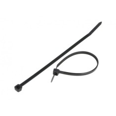 Set 100 coliere de strangere, 30cm, negru