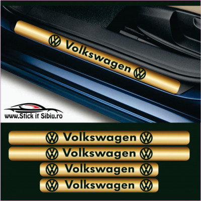Set Protectie Praguri Volkswagen-Model 5 - Stickere Auto foto