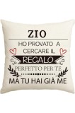 Pernă Cadou pentru Unchi, Idei de Cadou pentru Ziua de Naștere, Crăciun, Nuntă, Petrecere din partea Nepotului 45 x 45 cm