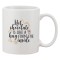 Cana alba personalizata &#039;Hot chocolate is like a hug from the inside&#039;, INOVATIX&reg;. 330ml