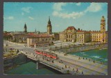 CPIB 24732 CARTE POSTALA - ORADEA: CENTRUL ORASULUI, CIRCULATA, 1969, STAMPILE, TIMBRU, KRUGER