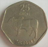 Moneda exotica 25 THEBE - BOTSWANA, anul 1998 *cod 5333, Africa