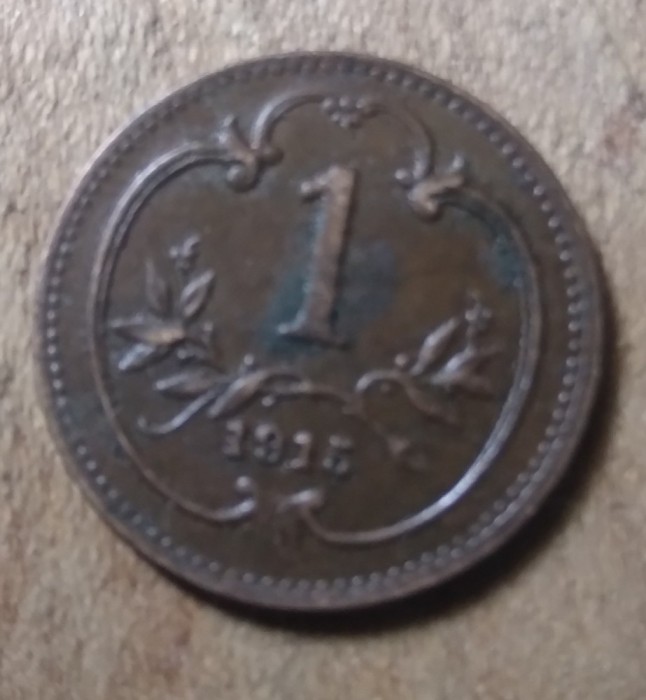 AUT AustroUngaria 1 heller 1915
